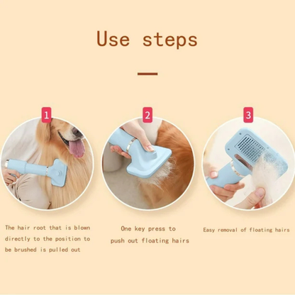 Cepillo Y Secador De Mascotas 2 En 1